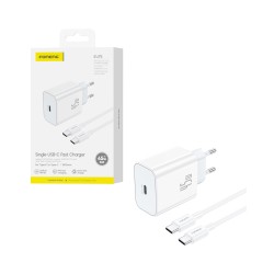 Carregador Foneng EU75 GAN 45W  com cabo Tipo-C para Tipo-C 1.2m Branco